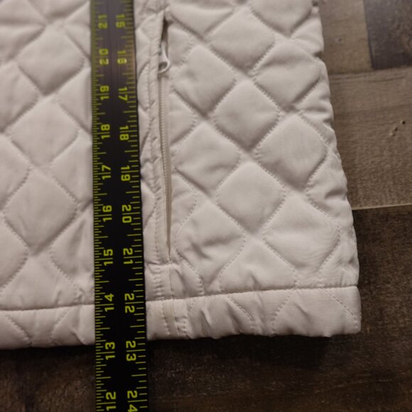 NFL Team Apparel Denver Broncos Quilted Jacket Women’s Large White Orange Warm - Picture 6 of 14